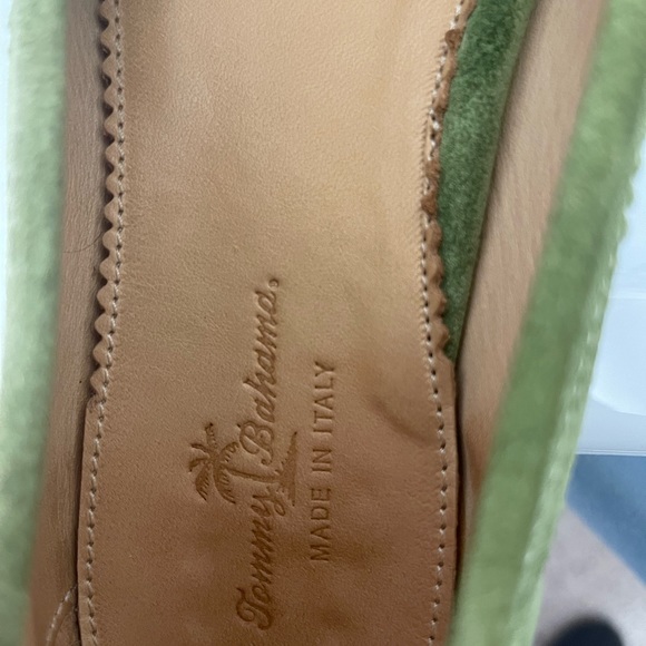 Tommy Bahama Green and Tan Suede Loafer 7.5 - Picture 5 of 10